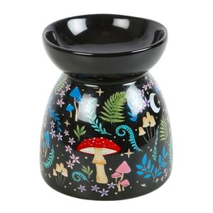 Dark Forest Mushroom Lunar Moth Aromatherapy Oil Burner